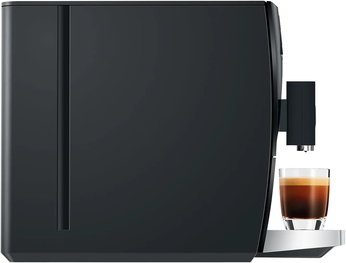 Side profile of the Jura C3 showing its 17.2 inch depth